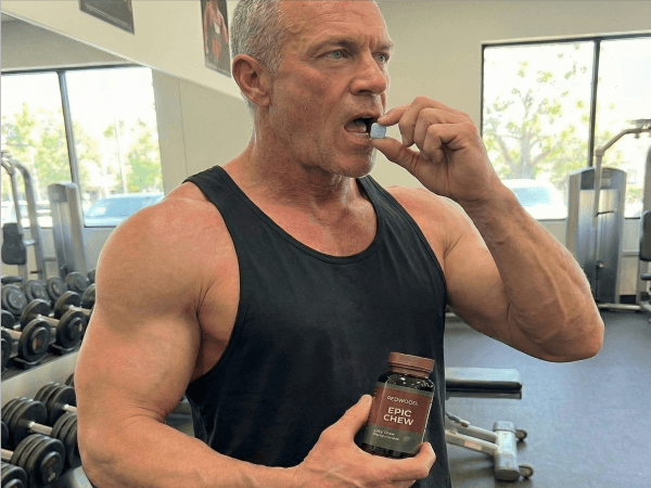 Man working out at the gym